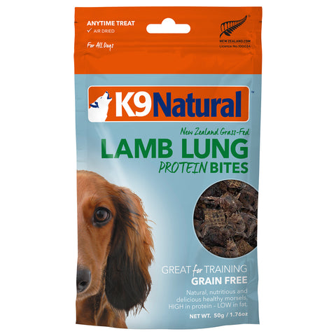 K9 Natural Lamb Lung Protein Bites 50g