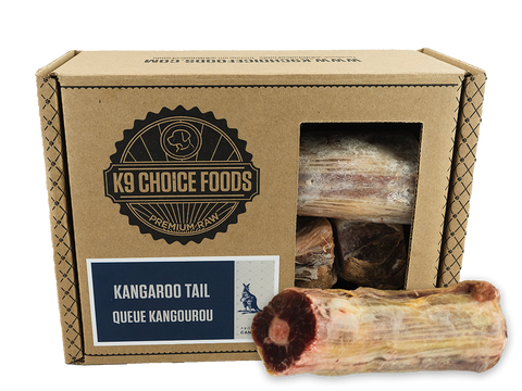 K9 Choice Kangaroo Tail Slices Cut, 3”–6” 3lb