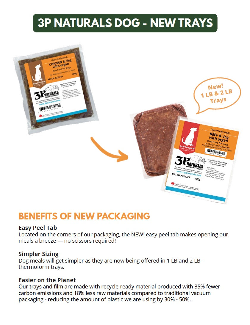 New! Packaging for 3P Natural Products