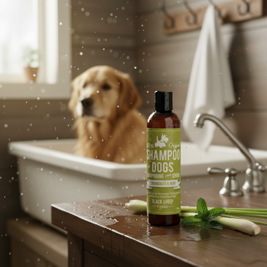 Black Sheep Organic Pet Shampoo - Lemongrass & Mint - 8oz (226ml)