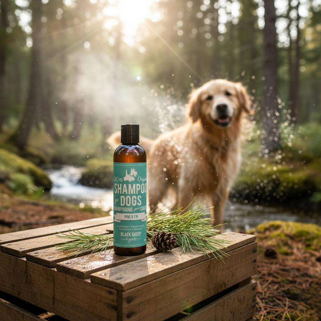 Black Sheep Organic Pet Shampoo - Pine & Fir - 8oz (226ml)