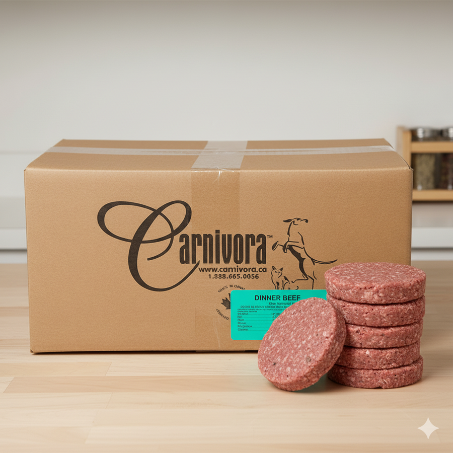Carnivora - Beef Diet (no veg) Patties - 24lb Box