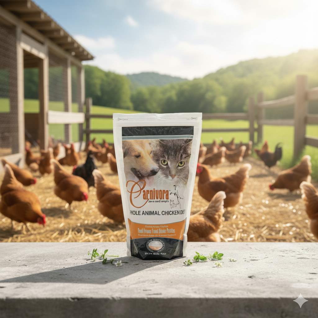 Carnivora - Chicken Diet (no veg) Patties - 4lb Sleeve