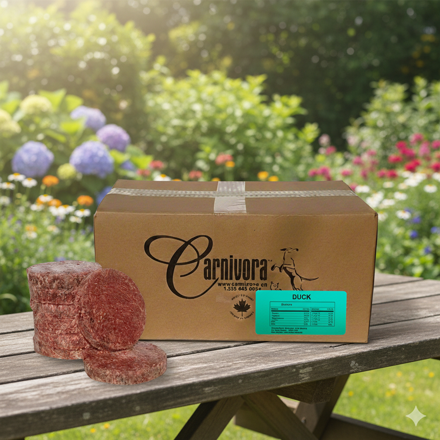 Carnivora - Duck Diet (no veg) Patties - 24lb Box