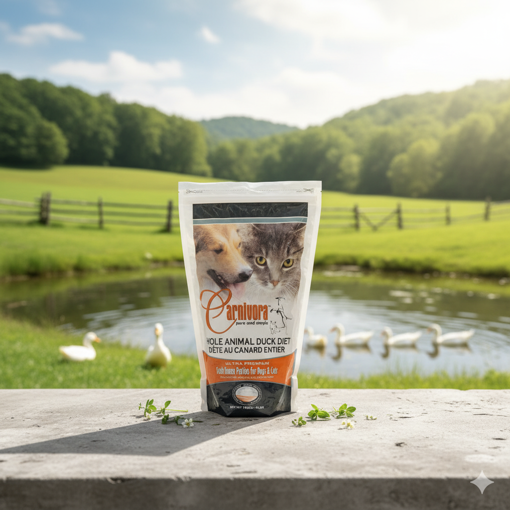Carnivora - Duck Diet (no veg) Patties - 4lb Sleeve