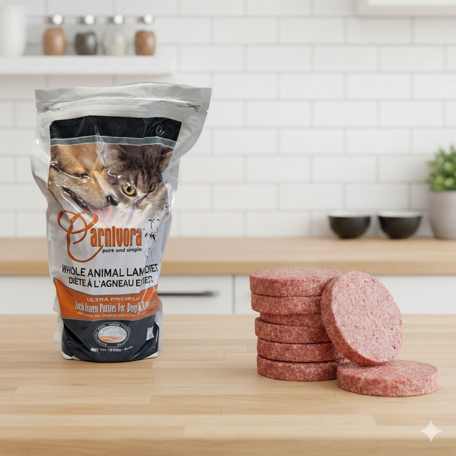 Carnivora - Lamb Diet (no veg) Patties - 4lb Sleeve