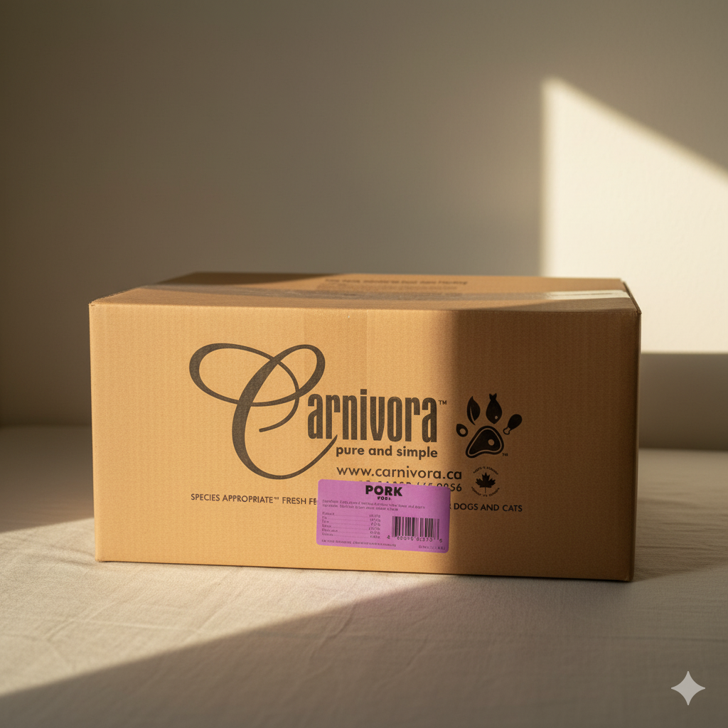 Carnivora - Pork Diet (no veg) Patties - 24lb Box