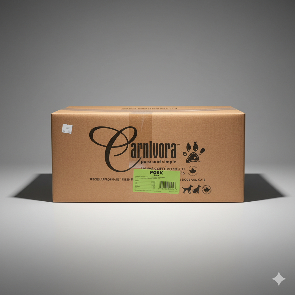 Carnivora - Pork Dinner (with veg) Patties - 24lb Box