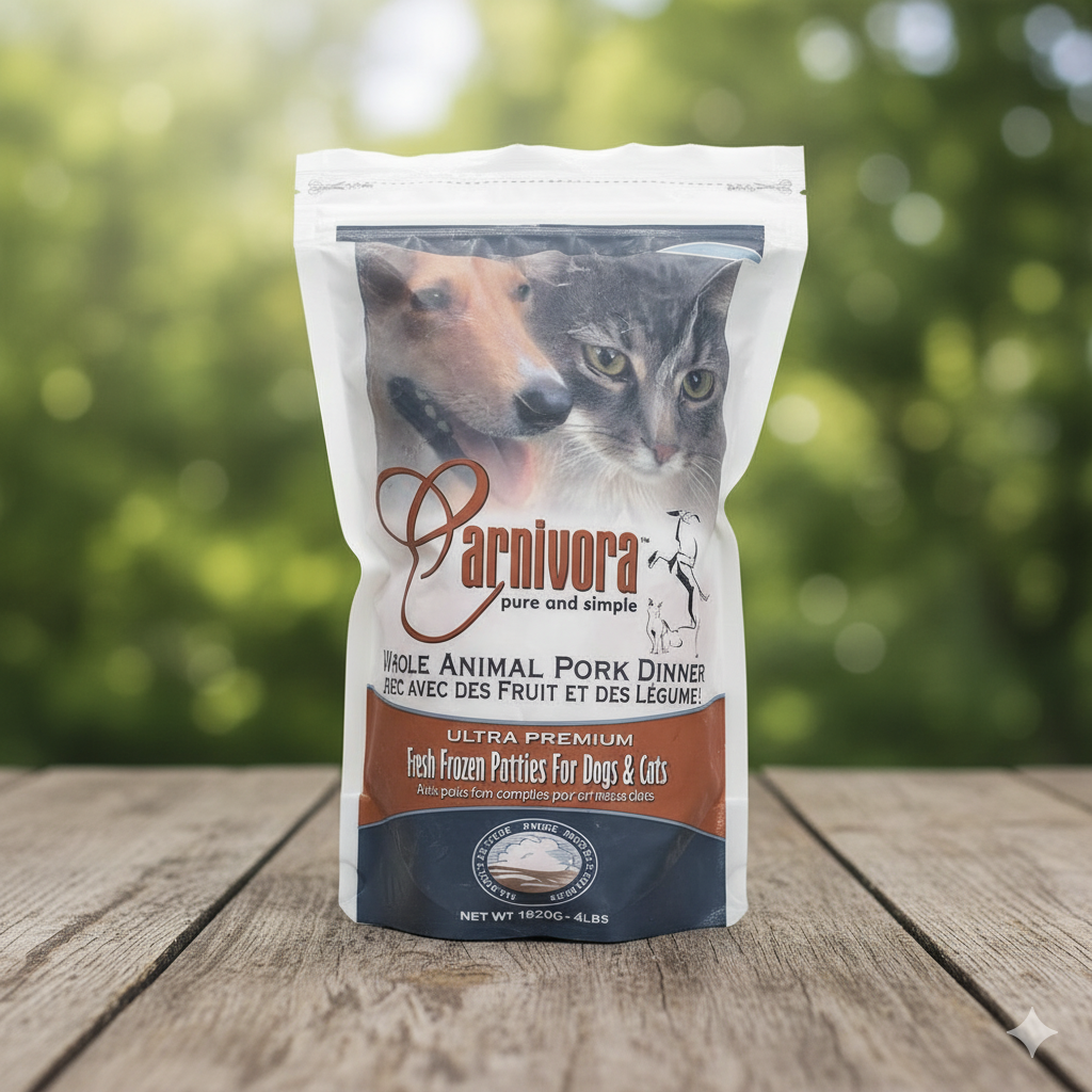 Carnivora - Pork Dinner (with veg) Patties - 4lb Sleeve