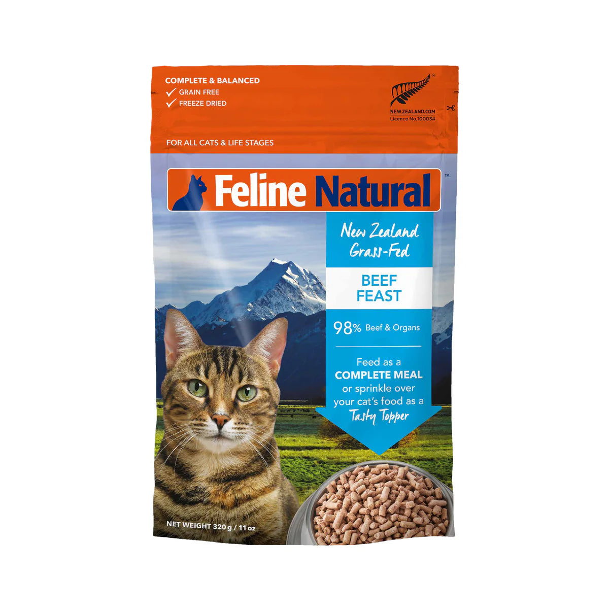 Feline Natural - Freeze-Dried - Beef Feast 320g