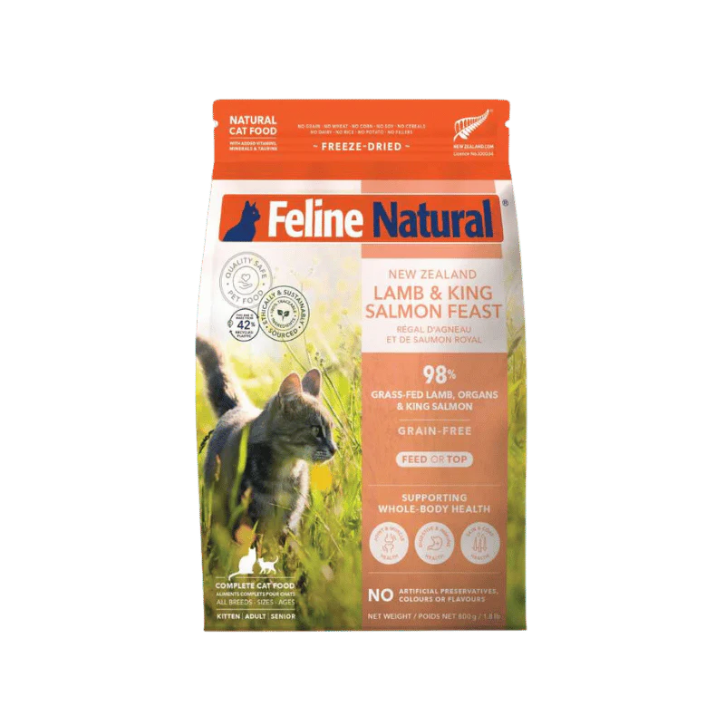 Feline Natural - Freeze Dried - Lamb & King Salmon Feast 320g