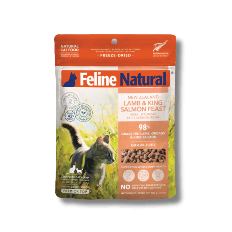 Feline Natural - Freeze Dried - Lamb & King Salmon Feast 320g