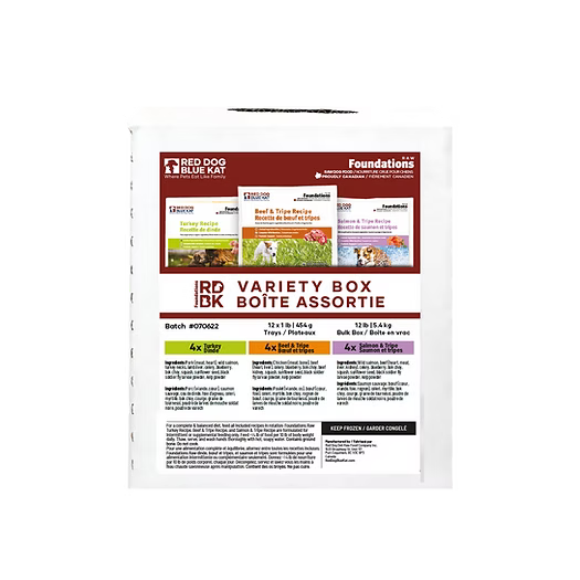 RDBK - Foundations Variety Pack for Dogs - Bulk (12 x 1lb)