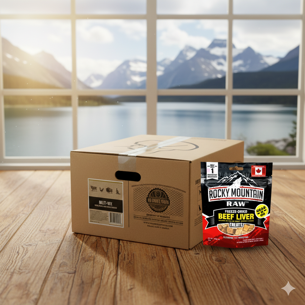 K9 Choice Complete Cuisine Multi Mix Box 40LB with Free Freeze-Dried Beef Liver Bites