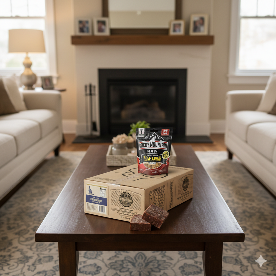 K9 Choice Frozen Just Kangaroo Meat and Bone 20LB with Free Freeze-Dried Beef Liver Bites