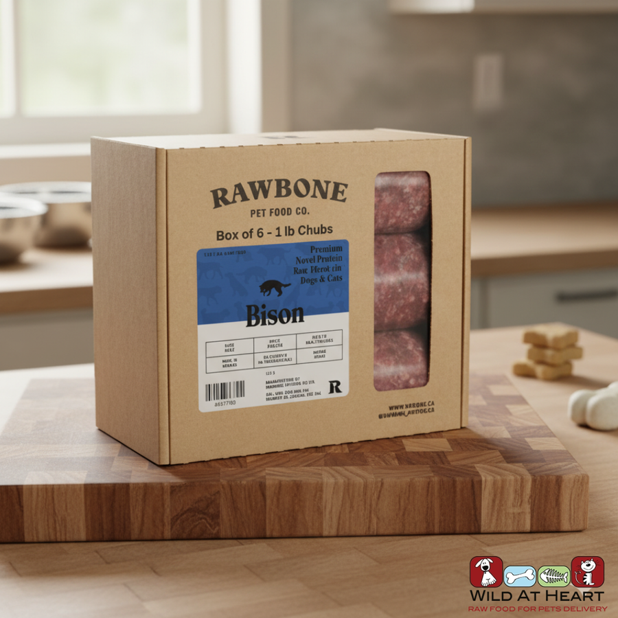 RAWBONE - Bison  PACK CHANGE- box of 6 - 1lb