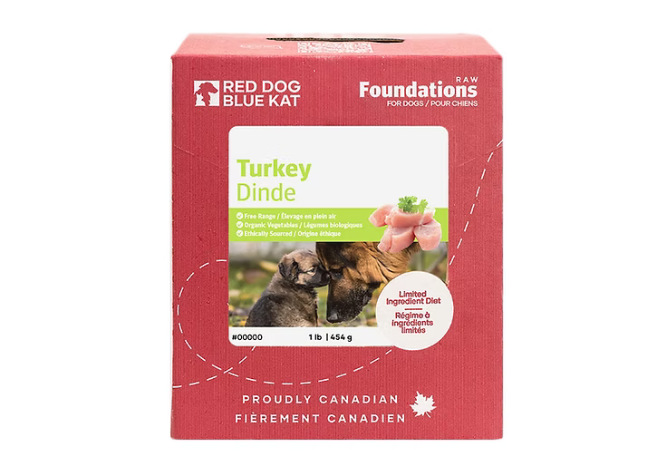 RDBK - Foundations Dog Turkey Recipe for Dogs 1 lb (8 per case)