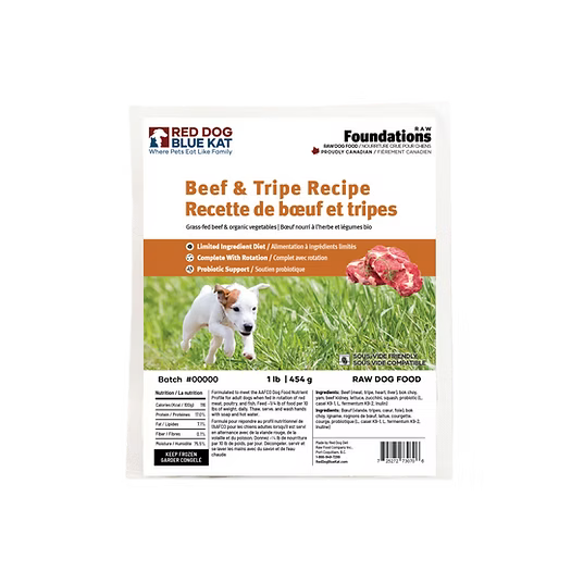 RDBK - Foundations Beef & Tripe Recipe for Dogs - Bulk