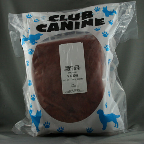 Club Canine - Ground Boneless Turkey with Liver & Heart