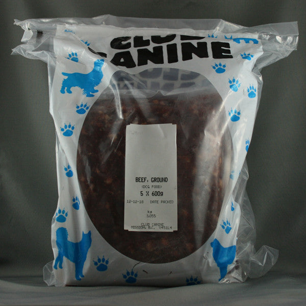Club Canine - Ground Beef - Wild at Heart Pets Raw Food Delivery