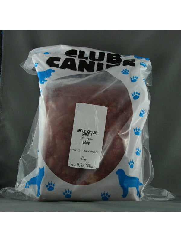 Club Canine - Rabbit Ground HF/Non Med - Wild at Heart Pets Raw Food Delivery
