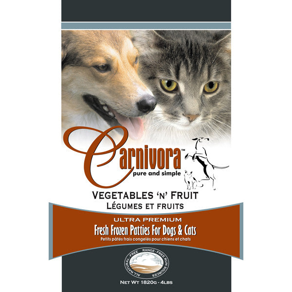 Carnivora - Veggie & Fruit Patties - 4lb Sleeve