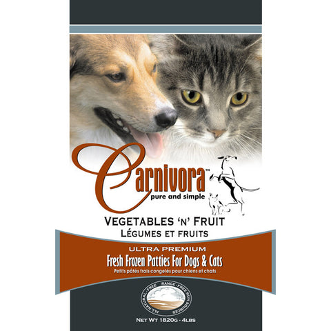 Carnivora - Veggie & Fruit Patties - 25lb Box