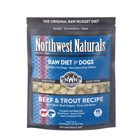 Northwest Naturals™ Beef & Trout Nuggets - Raw Diet for Dogs