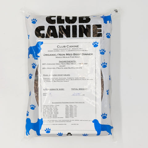 Club Canine - Beef Organic Non Med Dinner