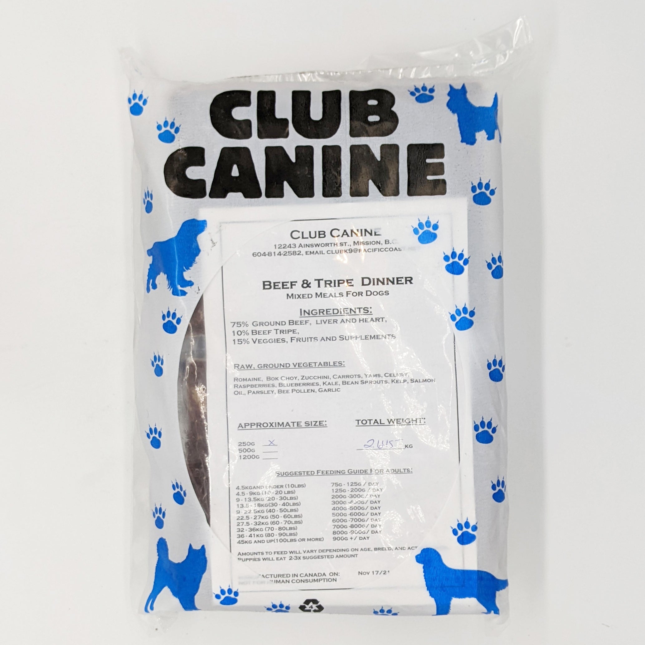 Club Canine - Beef & Tripe Dinner