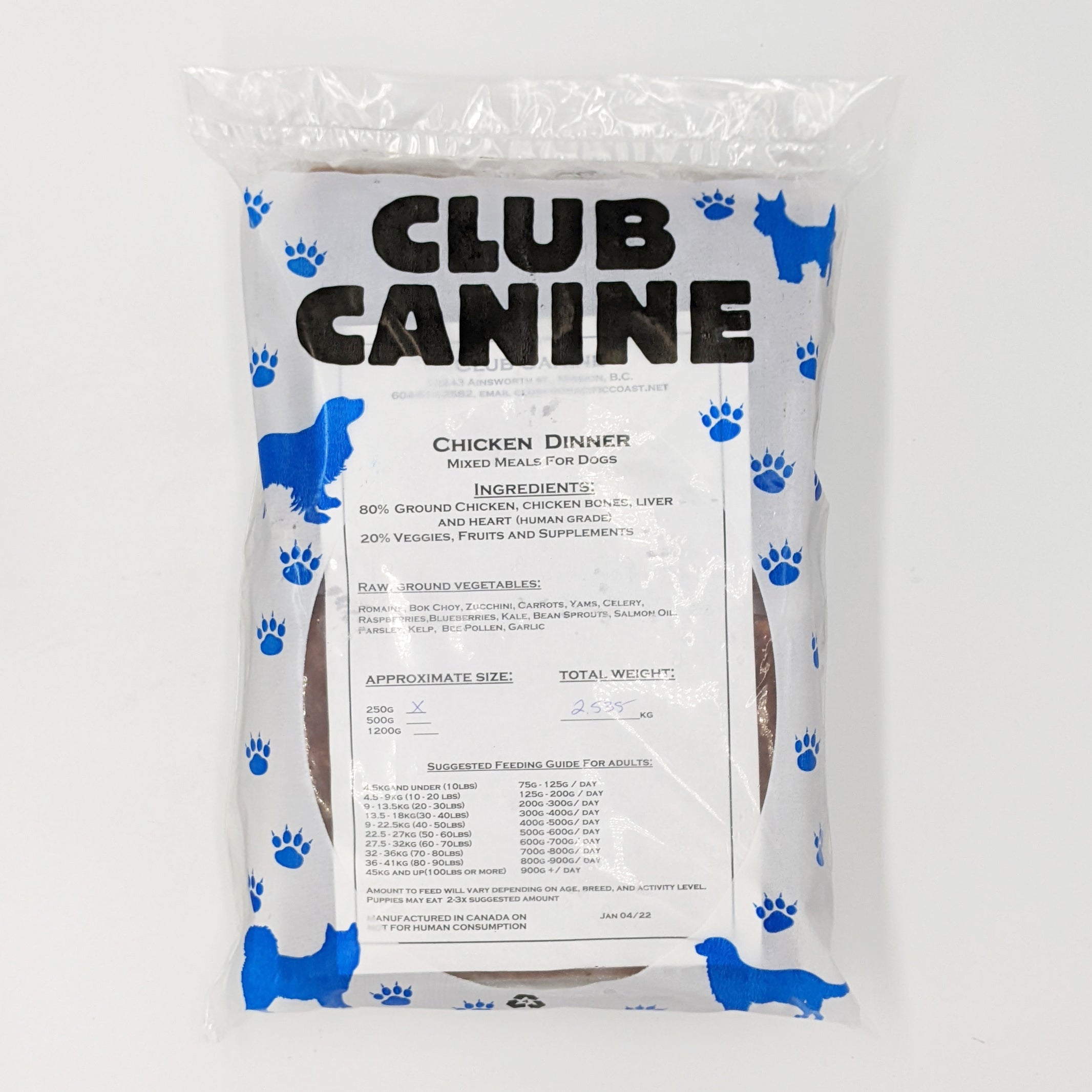 Club Canine - Chicken Dinner