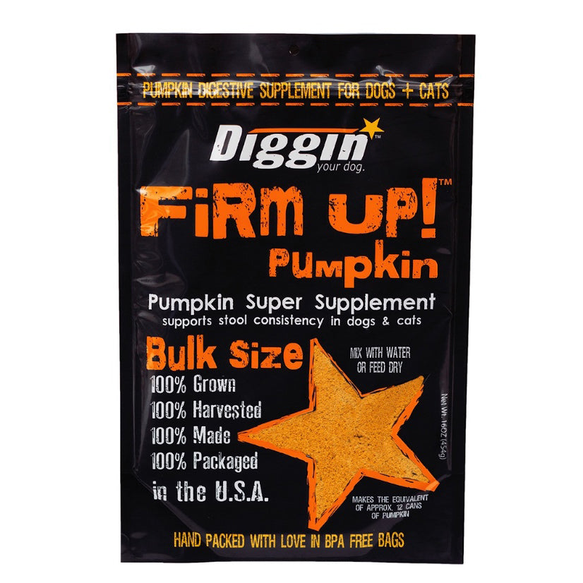 Diggin Firm Up Pumpkin Supplement Bulk - 453g (16oz)
