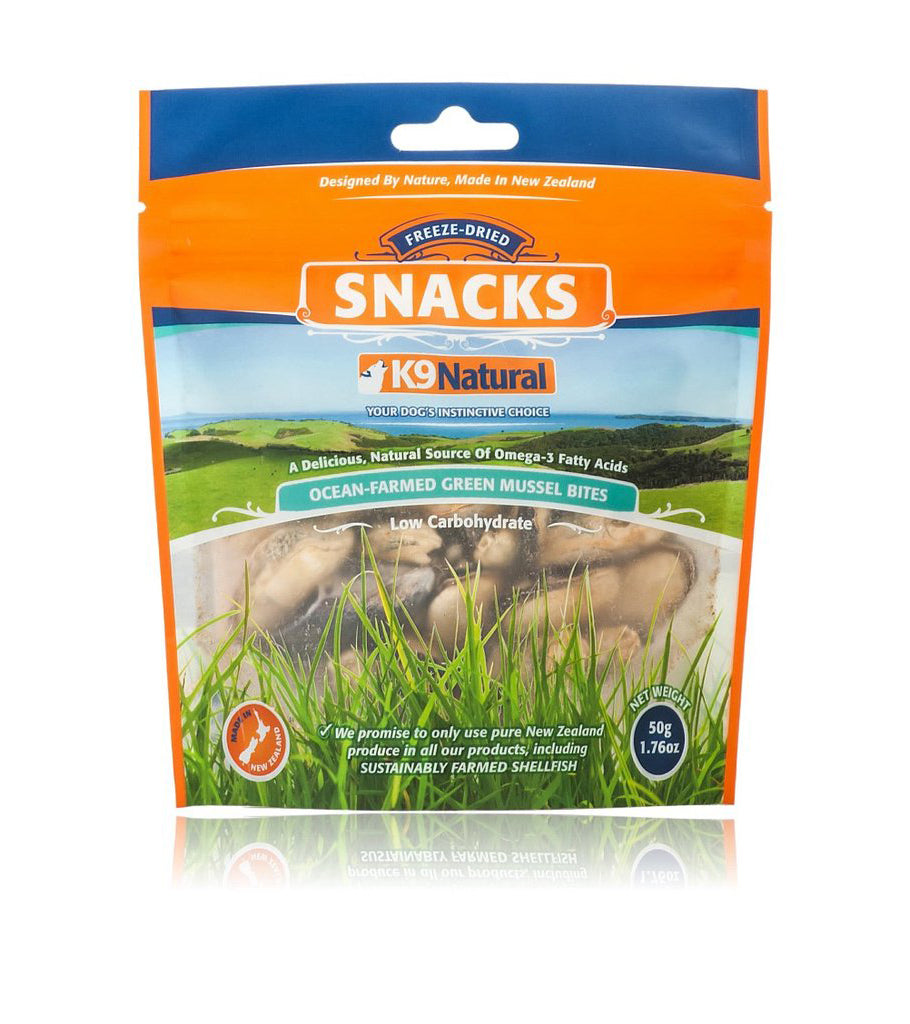 K9 Natural Freeze Dried Green Lipped Mussel Snacks 50gr