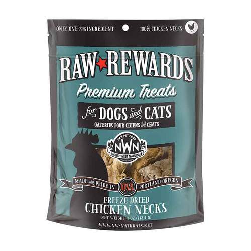 Northwest Natural Raw Rewards - Freeze Dried Chicken Necks 4oz